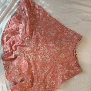 George Skirt Womens Size 10 Ivory Floral Stretch Skirt Great Condition